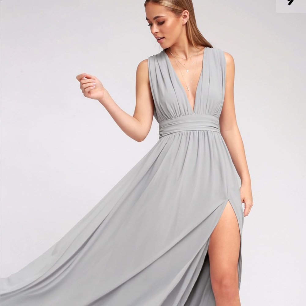 Lulus heavenly hues maxi bridesmaid dress